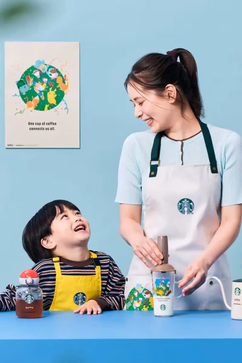 Pokémon and Starbucks Japan collaboration merchandise collection
