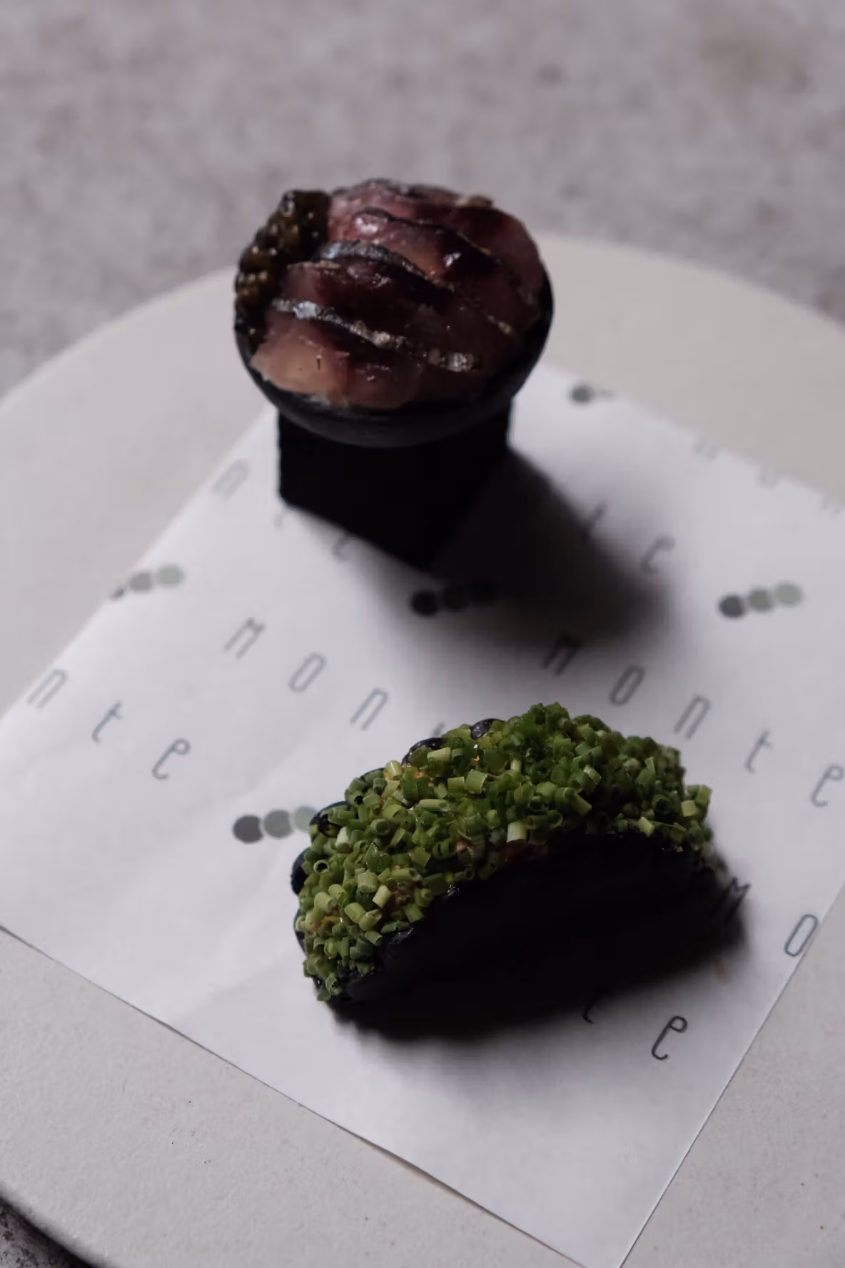 Smoke Tiger and Charcoal Grilled Wagyu Tartare