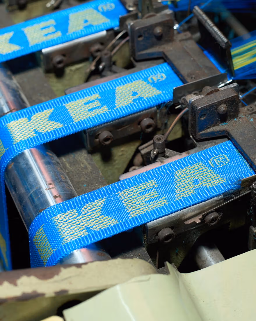 กระเป๋าช้อปปิ้ง IKEA FRAKTA สีน้ำเงิน ชุดรูปถ่าย 4