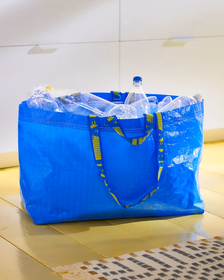 กระเป๋าช้อปปิ้ง IKEA FRAKTA สีน้ำเงิน ชุดรูปถ่าย 7