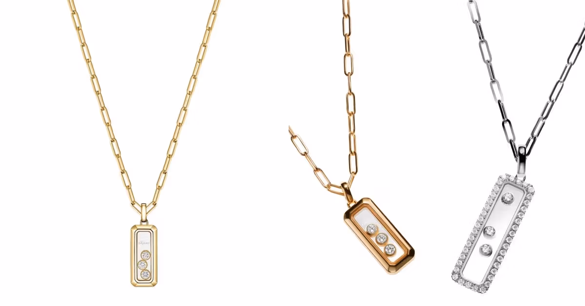 Happy Diamonds Rectangular Necklace