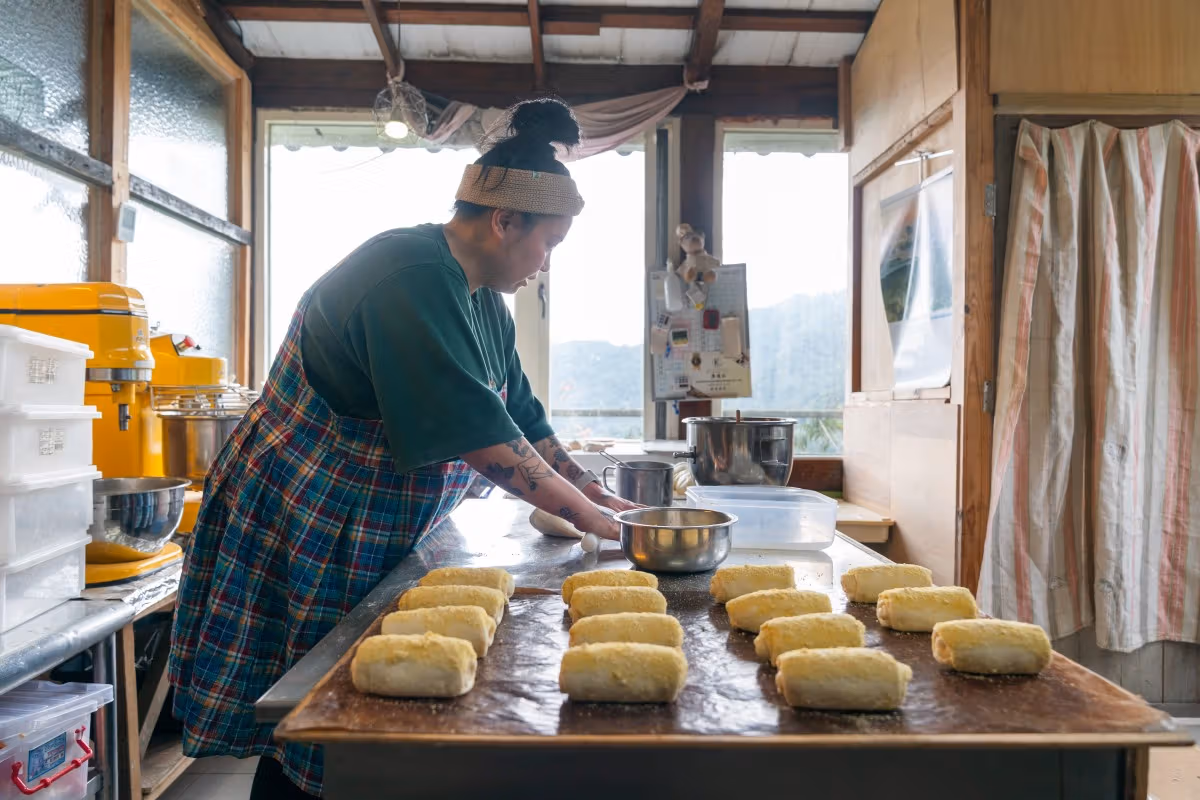 鲁壁一家人以家庭食材发想面包