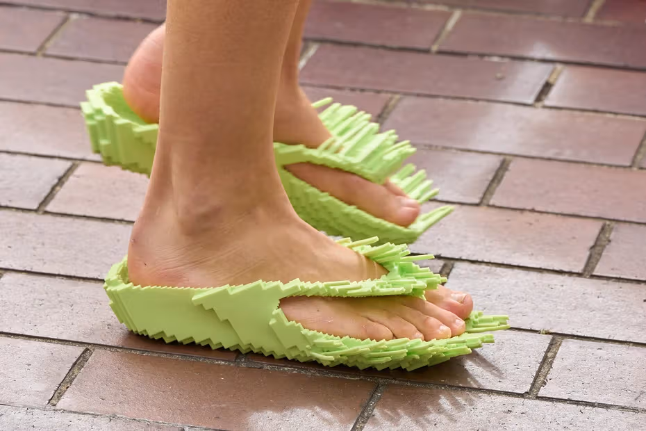 Susan Fang green shoes details