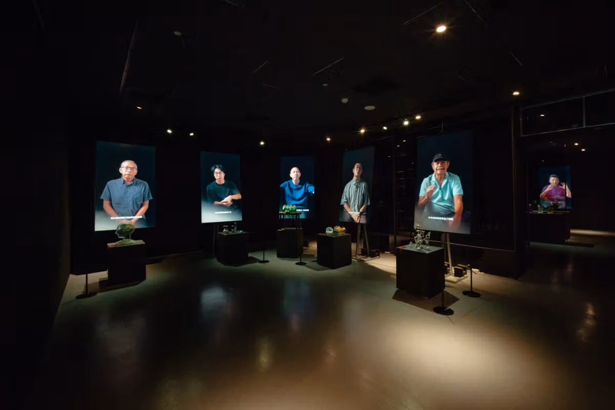 新竹大時代展示区のガラス作家インタビュー