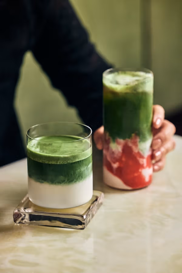 ORII MATCHA いちご抹茶ドリンク作り
