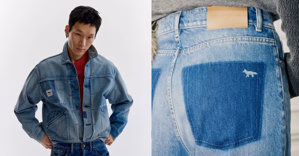 The KURO capsule uses indigo patchwork and reinforced details to foreground denim craft