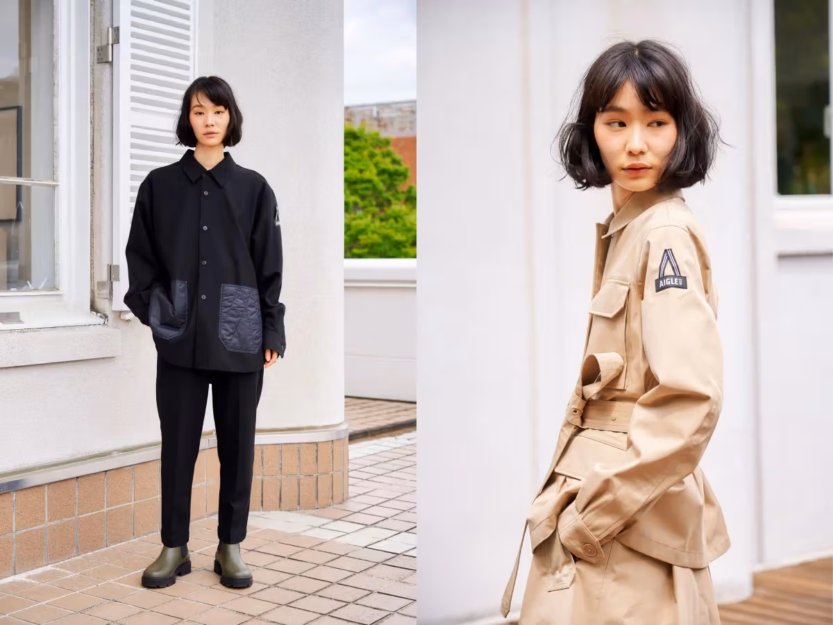 AIGLE by SETCHUの比率と折り線の細部