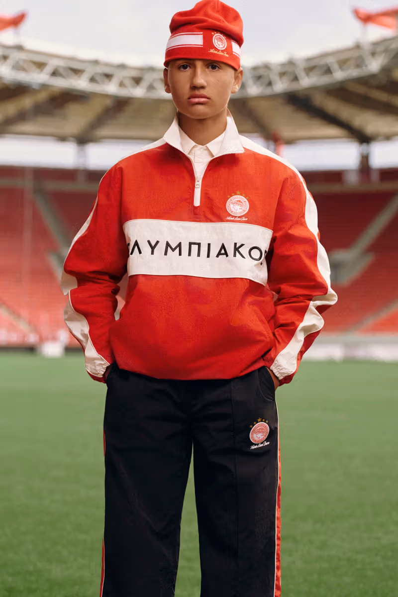 Aimé Leon Dore × Olympiacos第二回：18件红白单品，把球场与Piraeus街道连起来