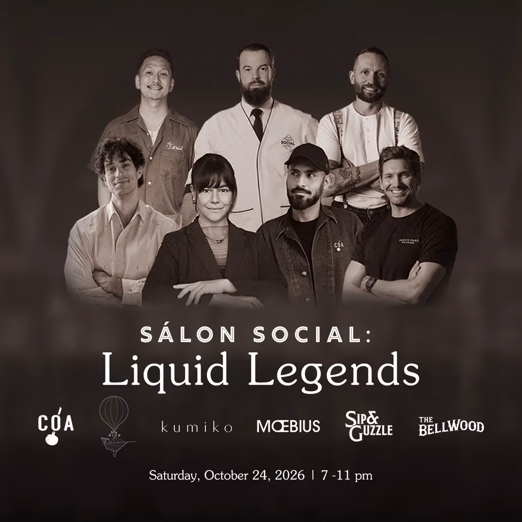 Sálon Social กรุงเทพ24ตุลาคม รวมบาร์หกเมืองในคืนเดียว: บัตรรวมอะไรและอ่าน18ค็อกเทลอย่างไร