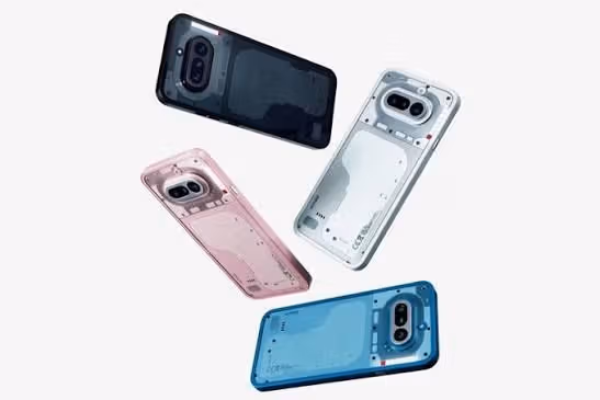 Phone (4a) uses colors and a transparent back to express a product family.
