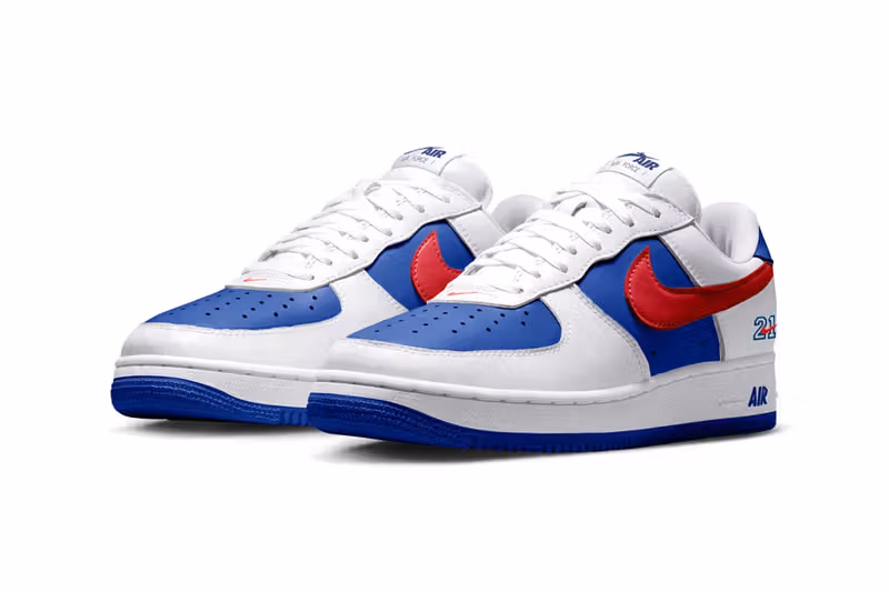 Nike Air Force 1 Philly ราคา 140 ดอลลาร์: 215, PHL และแดงน้ำเงินบอกฟิลาเดลเฟีย