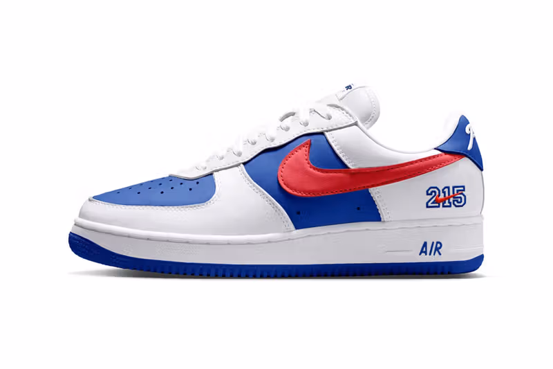 Nike Air Force 1 Philly側面と215の文字
