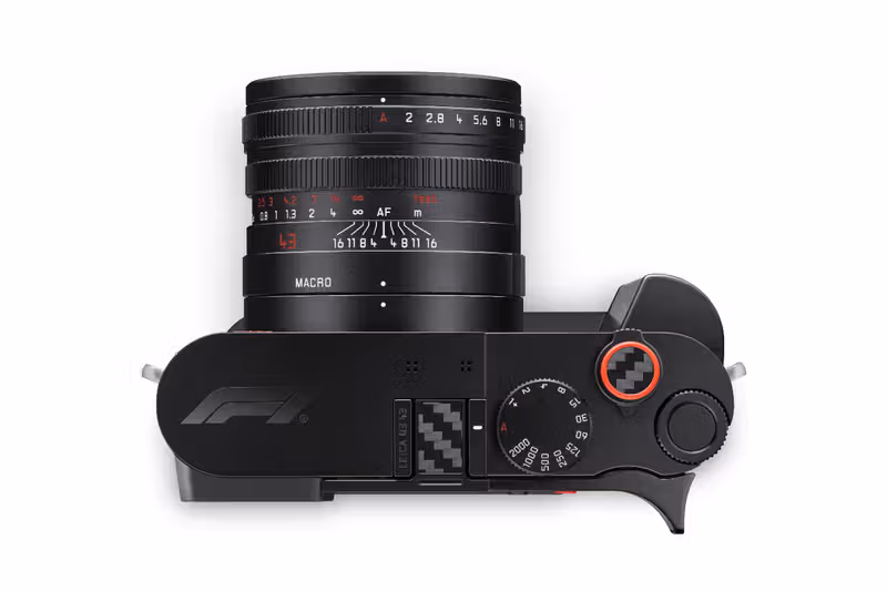 Leica F1 Edition top plate and red shutter detail