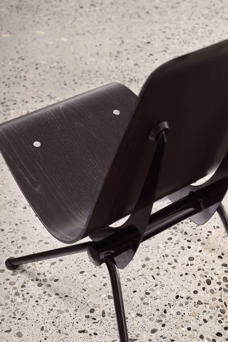 Antony’s black chestnut shell and metal support details
