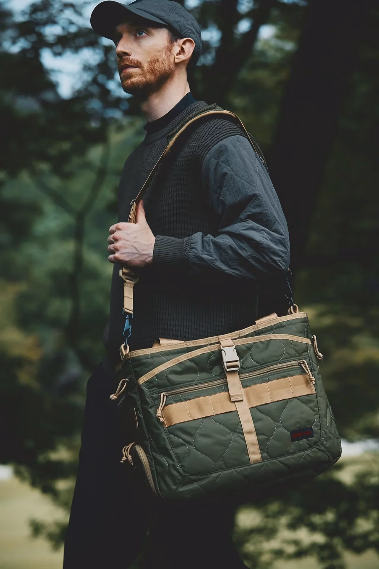 MIL quilted Boston bag shoulder styling