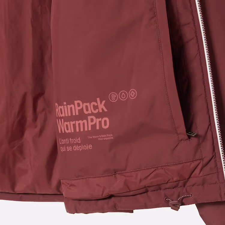 RainPack Warm Pro外套内侧细节