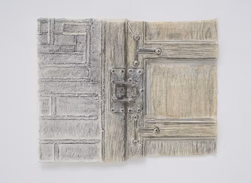 서도호 ‘Door handle’, 2026년, 닥지에 흑연. 작품 이미지.