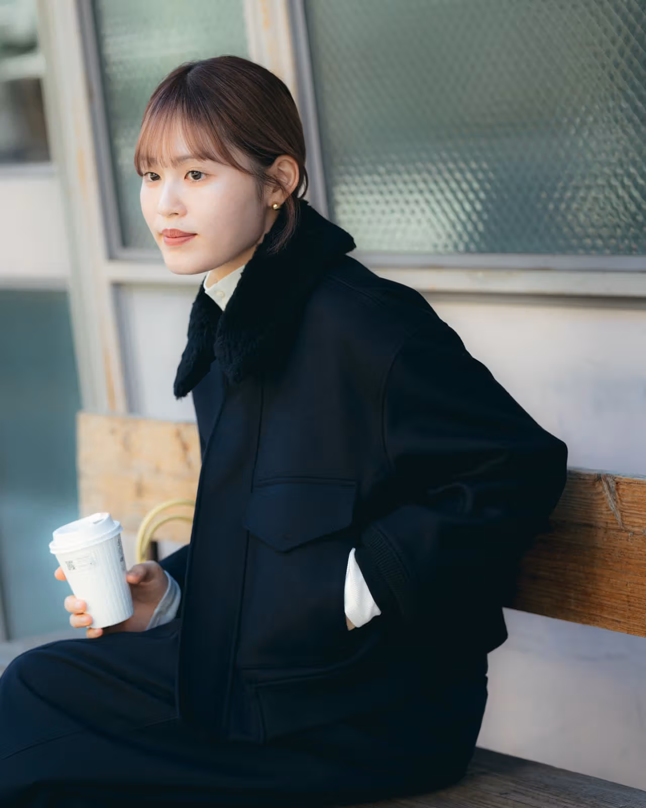 탈부착 보아 칼라를 단 THE RERACS A2 재킷