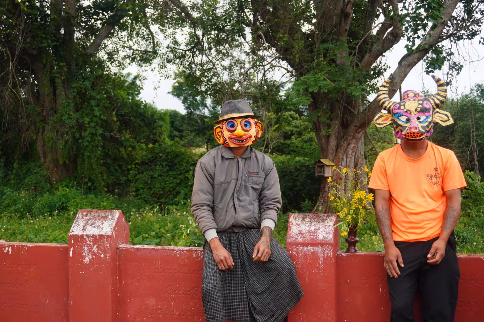 Htein Lin’s Zootopia in Bangkok: animal masks, reclaimed fabric and an unexpected mermaid