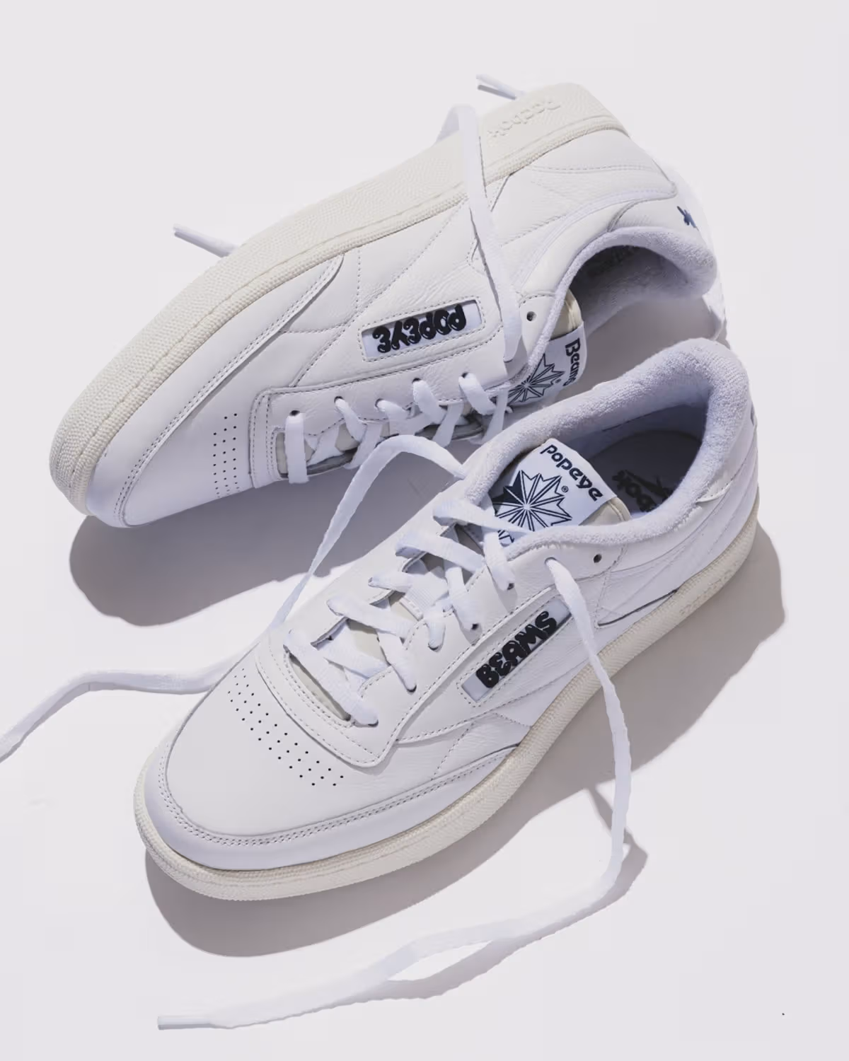 Reebok POPEYE BEAMSの白いClub C