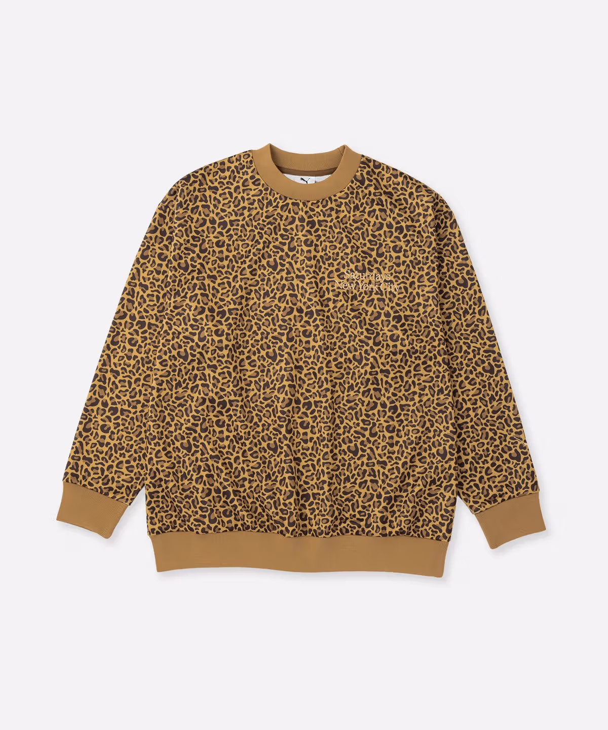 PUMA Saturdays NYC leopard long-sleeve sweater