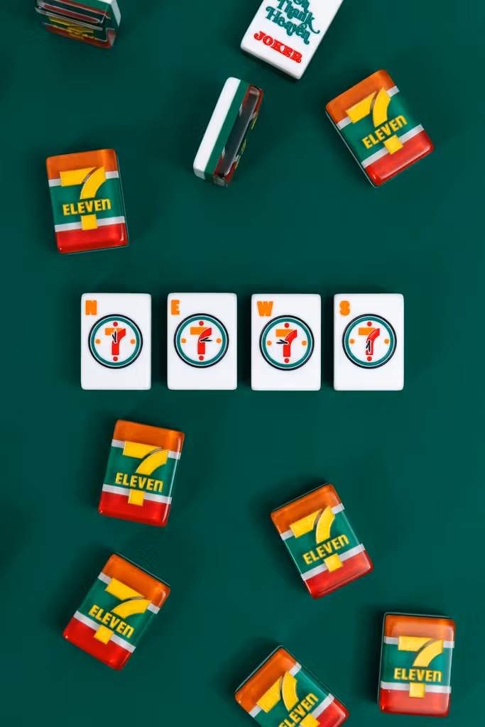 7-Eleven mahjong east south west north tiles