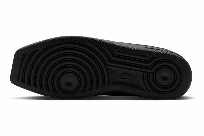 Air Force 1 Square Toe black outsole tread