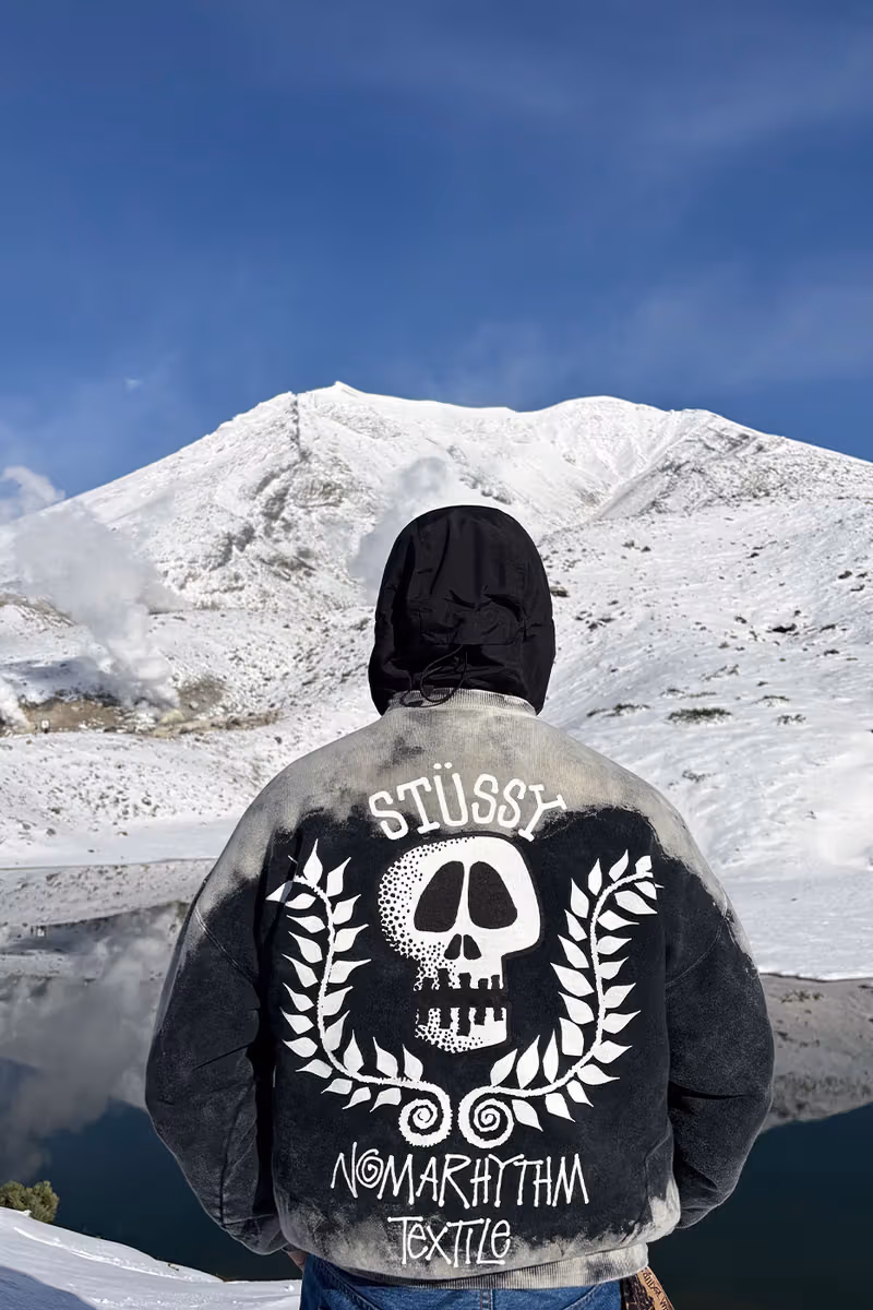 NÒMARHYTHM TEXTILE and Stüssy take hand dyeing and leopard print to Ginza
