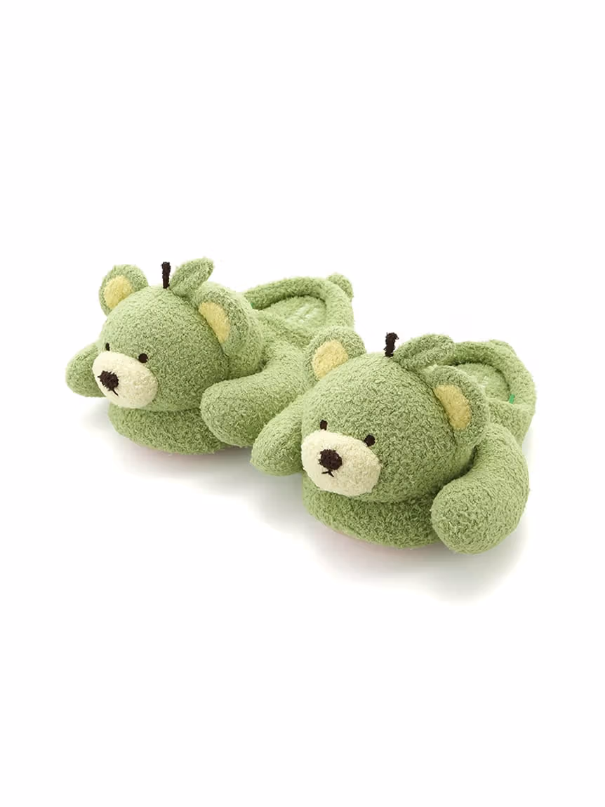 Green Guribear bear-shaped room shoes