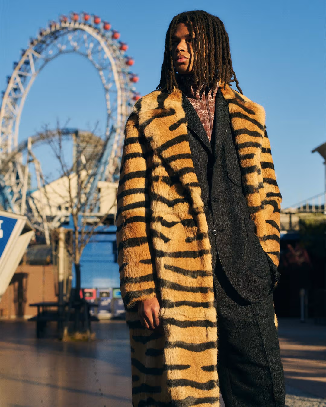 NEEDLES gives leopard and tiger print different proportions in Rabbit Fur