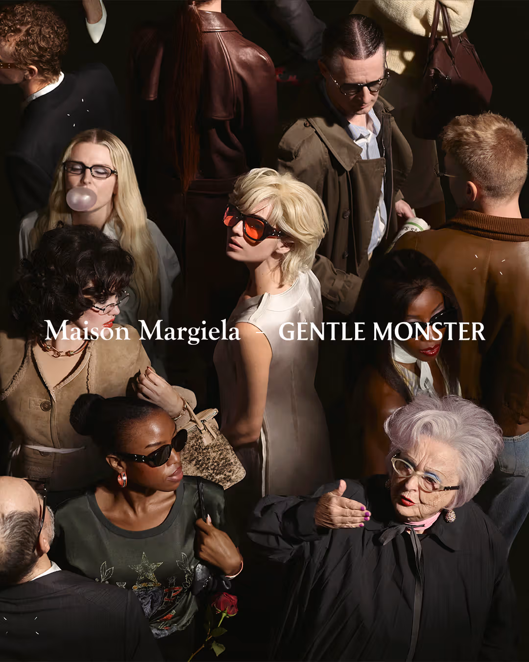 ภาพแคมเปญกลุ่มคนทางการของ Maison Margiela และ Gentle Monster