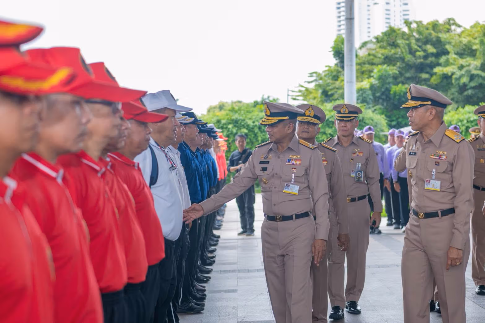 ภาพตรวจเยี่ยมจากบันทึกเตรียมพร้อมก่อนงาน ลงวันที่ 5 ตุลาคม