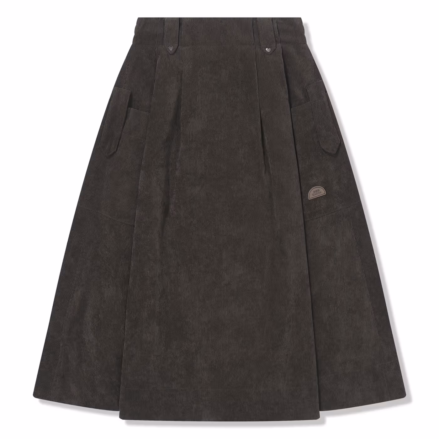 갈색 W CORDUROY SKIRT 제품 사진. 대만 가격 NT$3,980.