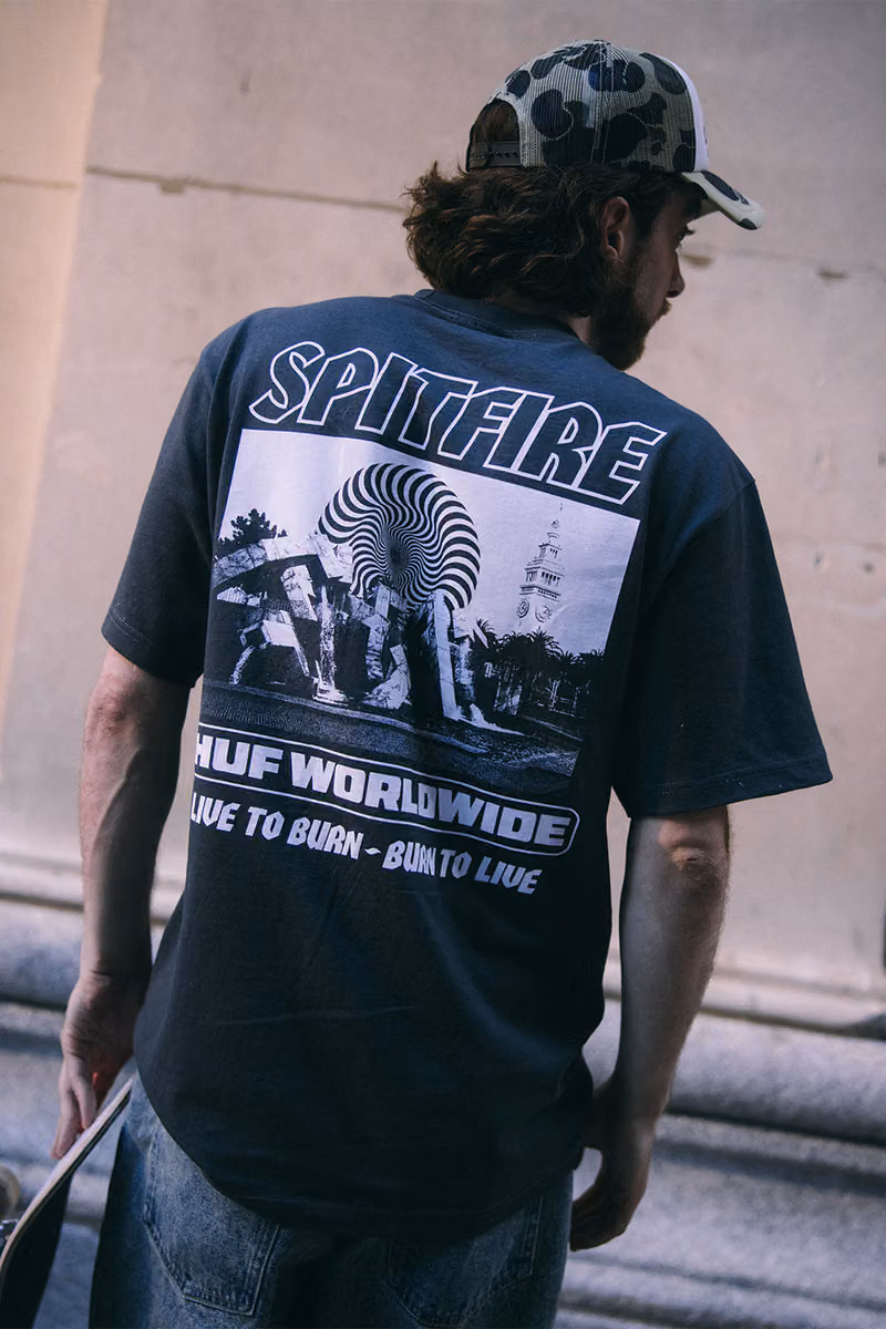 HUF x Spitfire 全系列公開,用一張1995年舊照向已故創辦人致意
