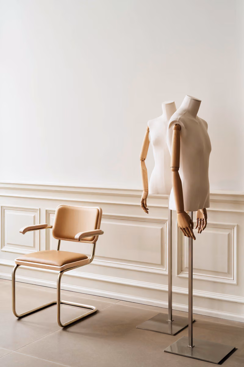 Jil Sander Wraps Thonet's Tubular Steel Frames in One Silent Slab of Leather
