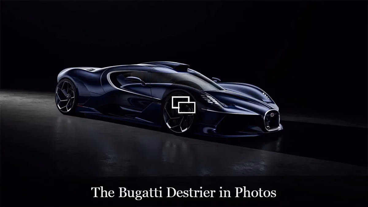 Strip Away the Aero Kit, and Bugatti's Destrier Turns the Bolide's Bones Into Sculpture
