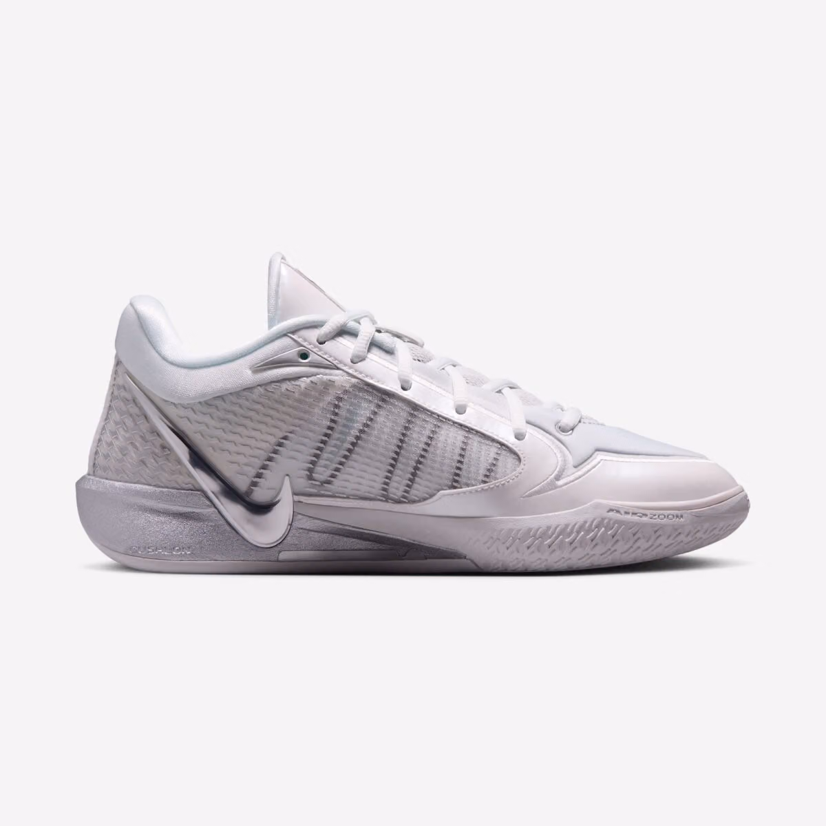 Nike Sabrina 4 'Light Work': An Exercise in Minimalist White-and-Silver Design