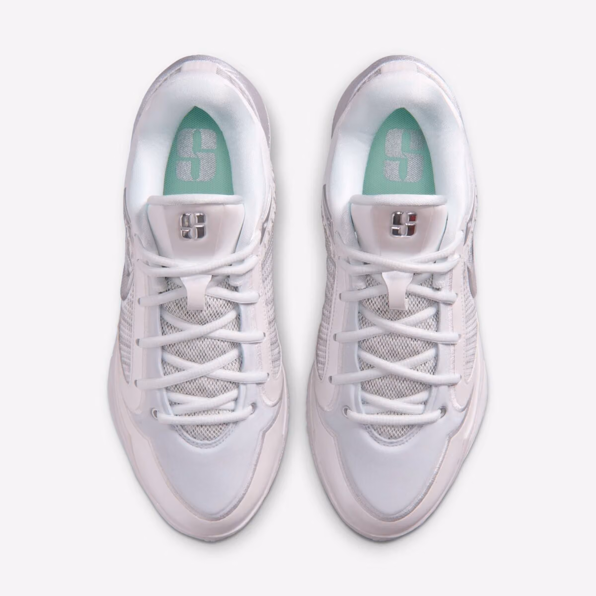 Nike Sabrina 4 'Light Work': An Exercise in Minimalist White-and-Silver Design