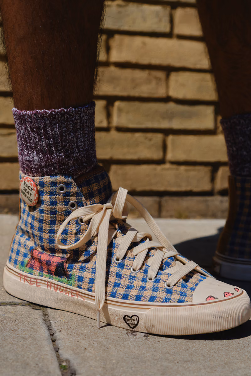 One shoe, no two fabrics alike: PF Flyers taps Story mfg. to remake the classic high-top