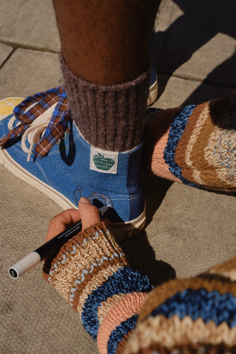One shoe, no two fabrics alike: PF Flyers taps Story mfg. to remake the classic high-top